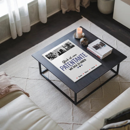 Personalisiertes Fotoboard Magnet Wandbild Fotocollage für Patentante Glück Ist eine Patentante Wie Dich Zu Haben 3
