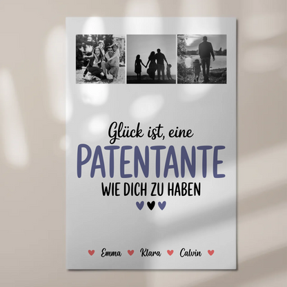 Personalisiertes Fotoboard Magnet Wandbild Fotocollage für Patentante Glück Ist eine Patentante Wie Dich Zu Haben 1