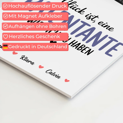 Personalisiertes Fotoboard Magnet Wandbild Fotocollage für Patentante Glück Ist eine Patentante Wie Dich Zu Haben 4