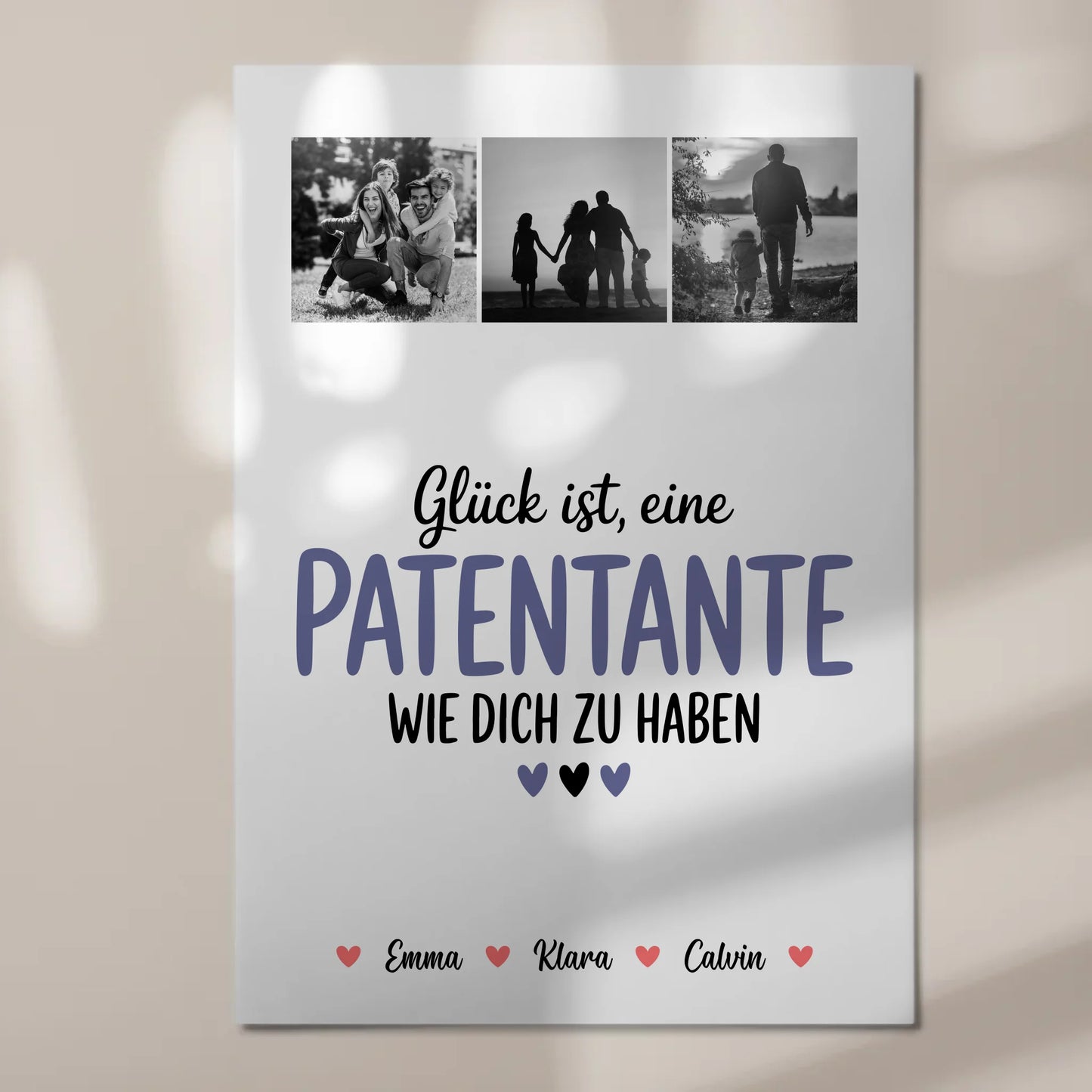 Personalisiertes Fotoboard Magnet Wandbild Fotocollage für Patentante Glück Ist eine Patentante Wie Dich Zu Haben 7