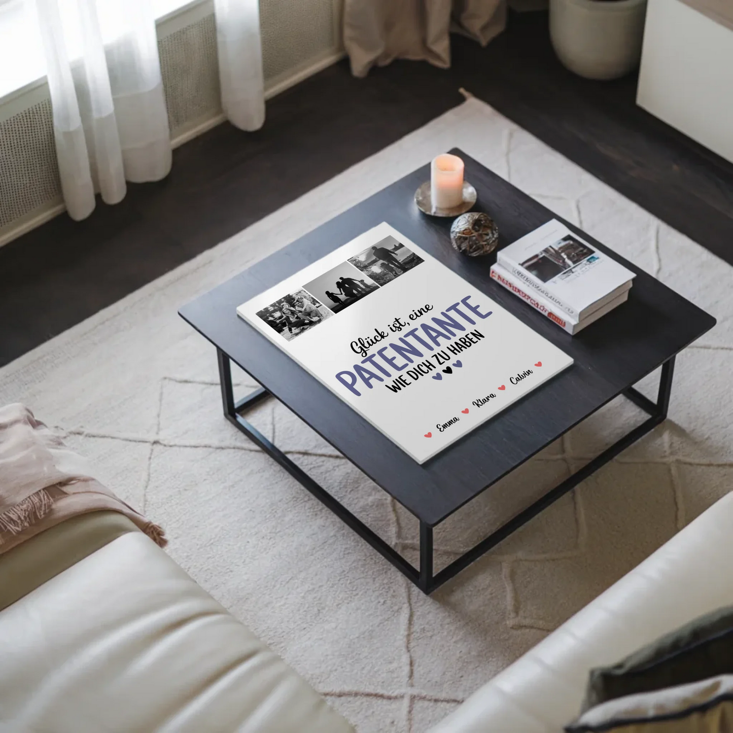 Personalisiertes Fotoboard Magnet Wandbild Fotocollage für Patentante Glück Ist eine Patentante Wie Dich Zu Haben