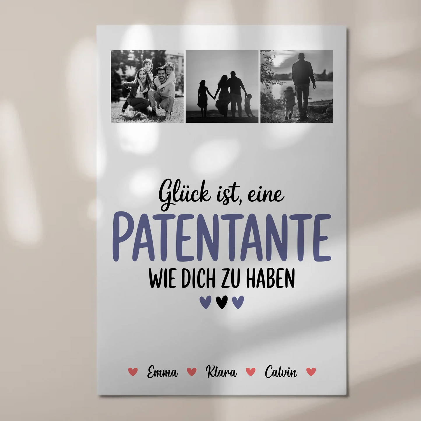 Personalisiertes Fotoboard Magnet Wandbild Fotocollage für Patentante Glück Ist eine Patentante Wie Dich Zu Haben