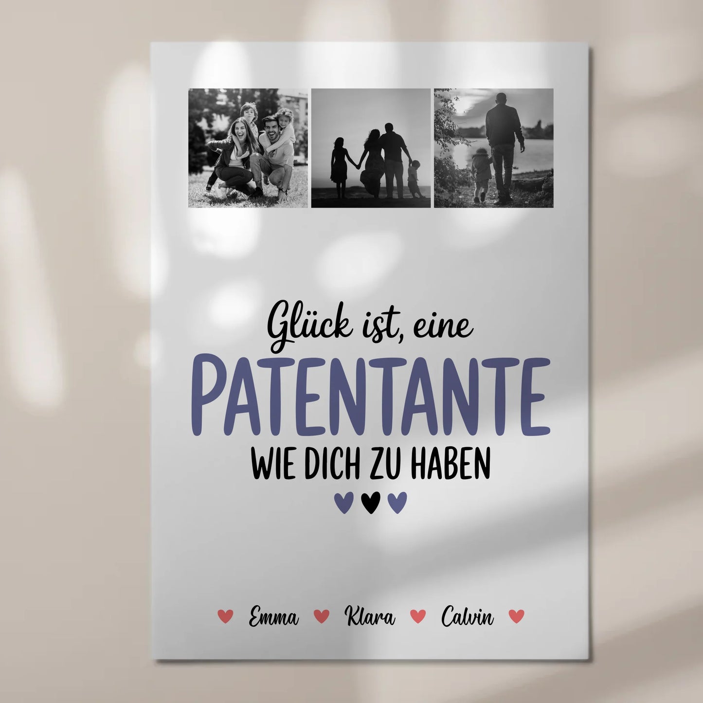 Personalisiertes Fotoboard Magnet Wandbild Fotocollage für Patentante Glück Ist eine Patentante Wie Dich Zu Haben