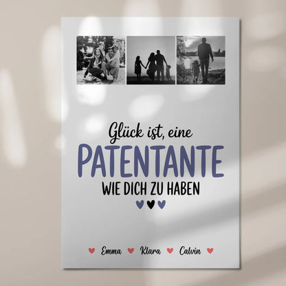 Personalisiertes Fotoboard Magnet Wandbild Fotocollage für Patentante Glück Ist eine Patentante Wie Dich Zu Haben