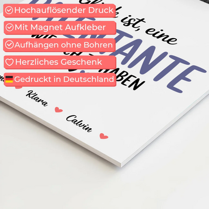 Personalisiertes Fotoboard Magnet Wandbild Fotocollage für Patentante Glück Ist eine Patentante Wie Dich Zu Haben