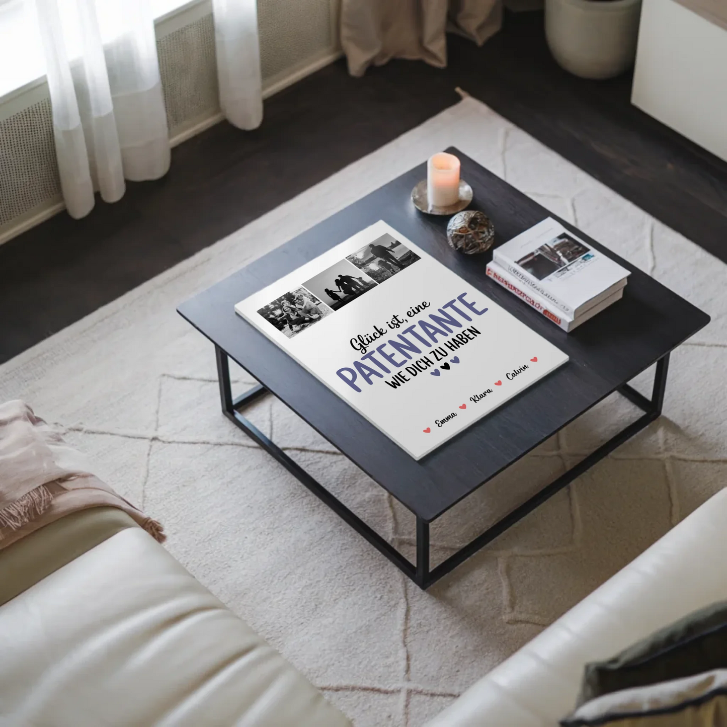 Personalisiertes Fotoboard Magnet Wandbild Fotocollage für Patentante Glück Ist eine Patentante Wie Dich Zu Haben