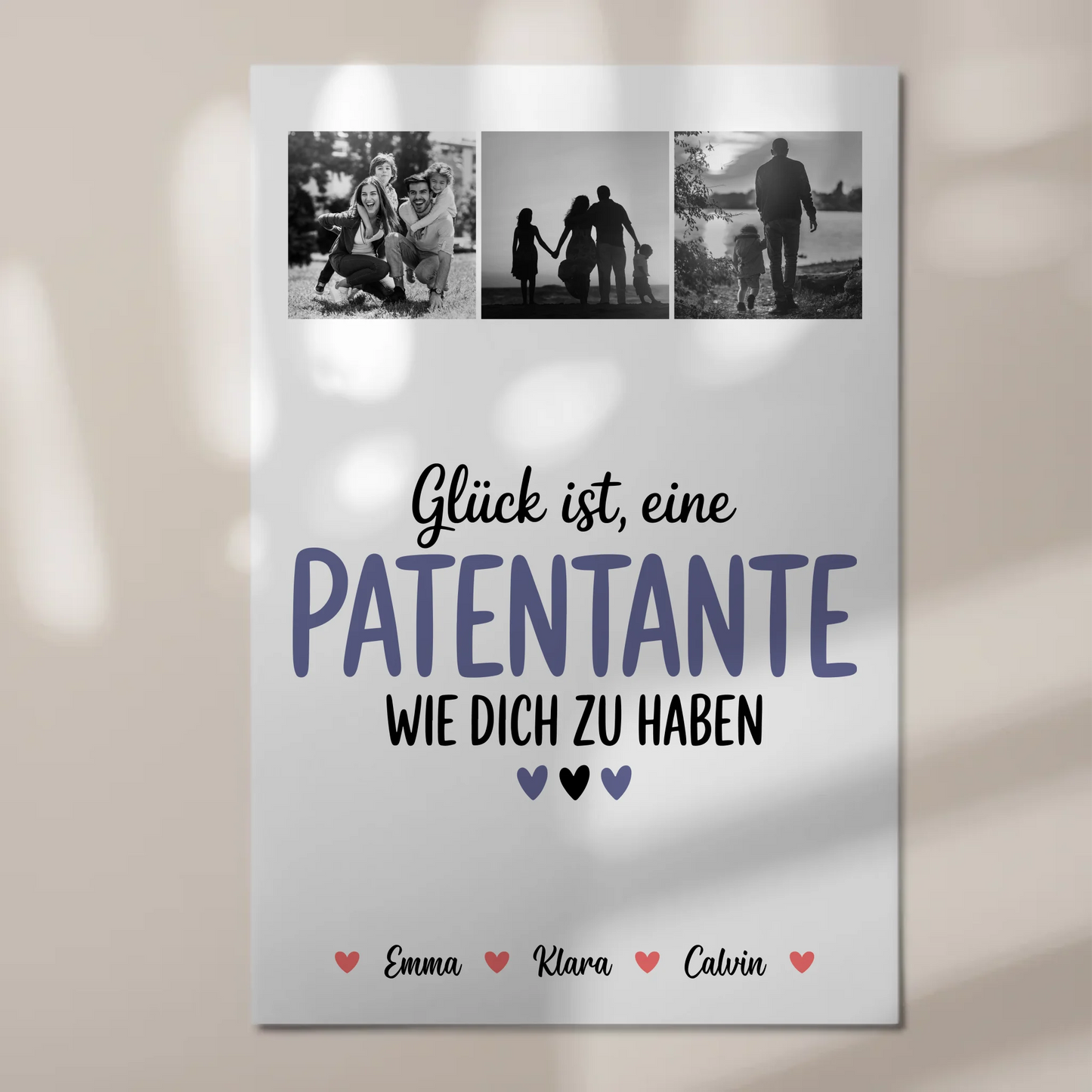 Personalisiertes Fotoboard Magnet Wandbild Fotocollage für Patentante Glück Ist eine Patentante Wie Dich Zu Haben
