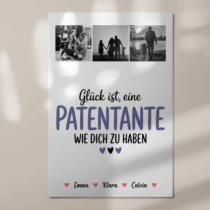 Personalisiertes Fotoboard Magnet Wandbild Fotocollage für Patentante Glück Ist eine Patentante Wie Dich Zu Haben
