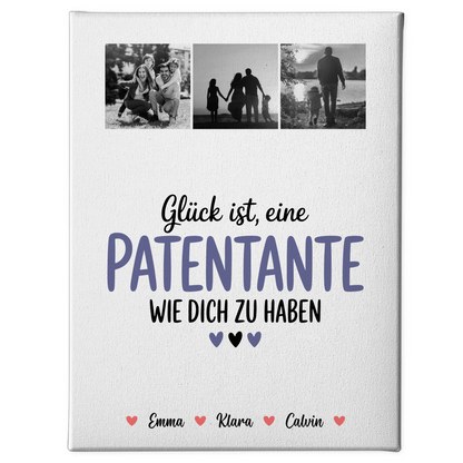 Leinwand Wandbild Fotocollage für Patentante Glück Ist eine Patentante Wie Dich Zu Haben Geschenk 1