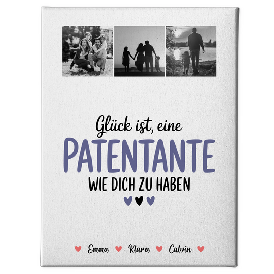 Leinwand Wandbild Fotocollage für Patentante Glück Ist eine Patentante Wie Dich Zu Haben Geschenk 1