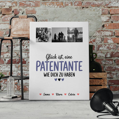 Leinwand Wandbild Fotocollage für Patentante Glück Ist eine Patentante Wie Dich Zu Haben Geschenk 4