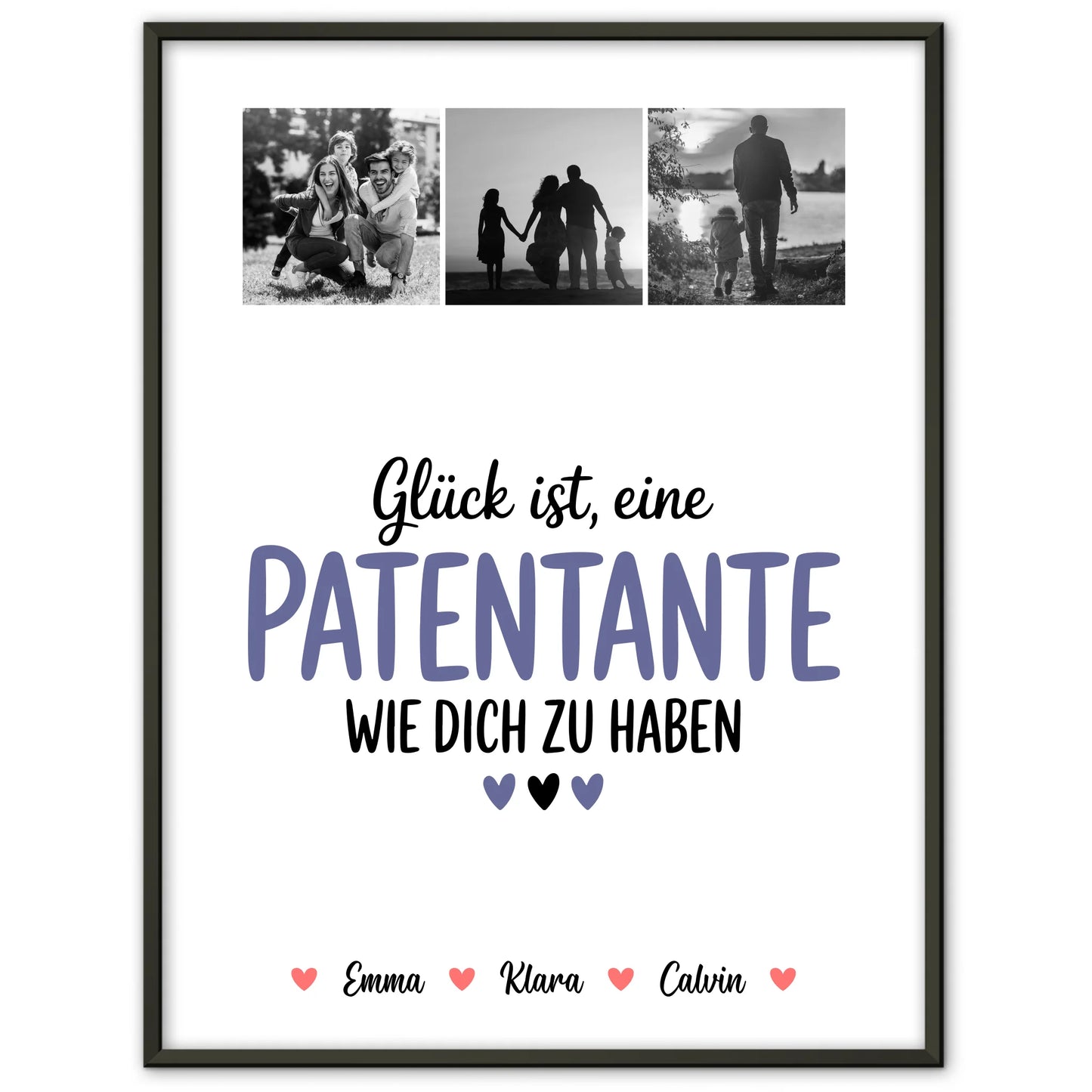 Liebes Poster Personalisiert Fotocollage für Patentante Glück Ist eine Patentante Wie Dich Zu Haben