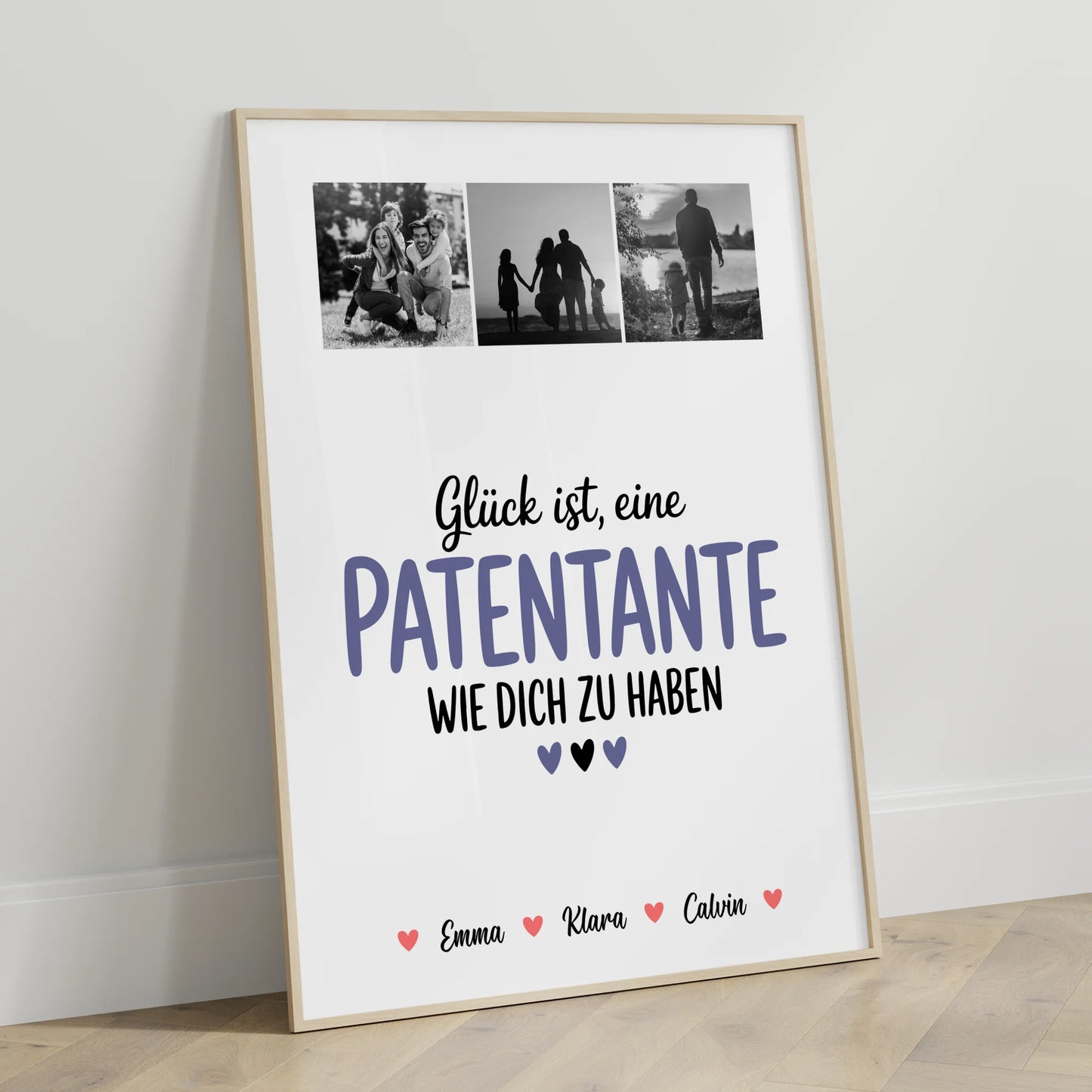Liebes Poster Personalisiert Fotocollage für Patentante Glück Ist eine Patentante Wie Dich Zu Haben