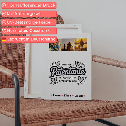 Fotocollage Großes Bild Aus Vielen Kleinen Patentante Fotocollage Weltbeste Patentante Offiziell Geprüft Durch 5