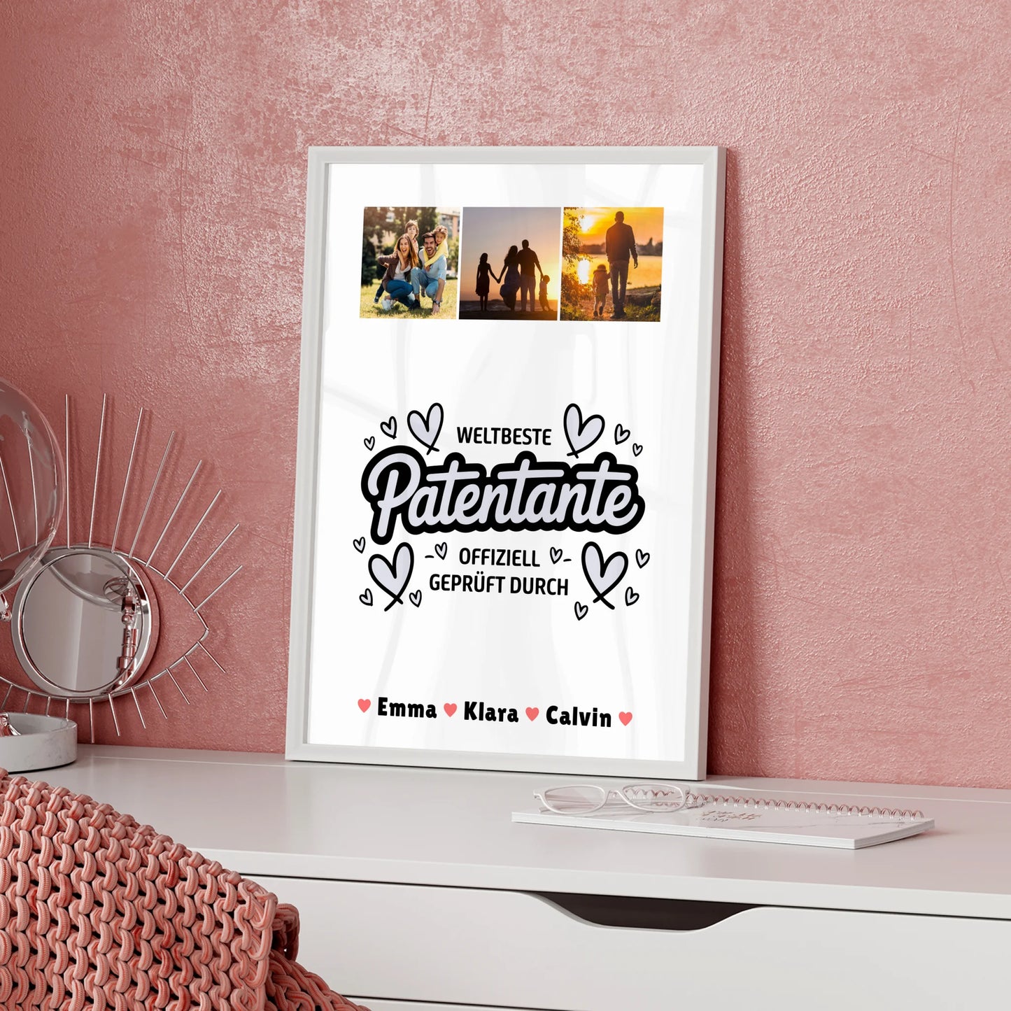 Foto Collage Poster Erstellen Patentante Fotocollage Weltbeste Patentante Offiziell Geprüft Durch