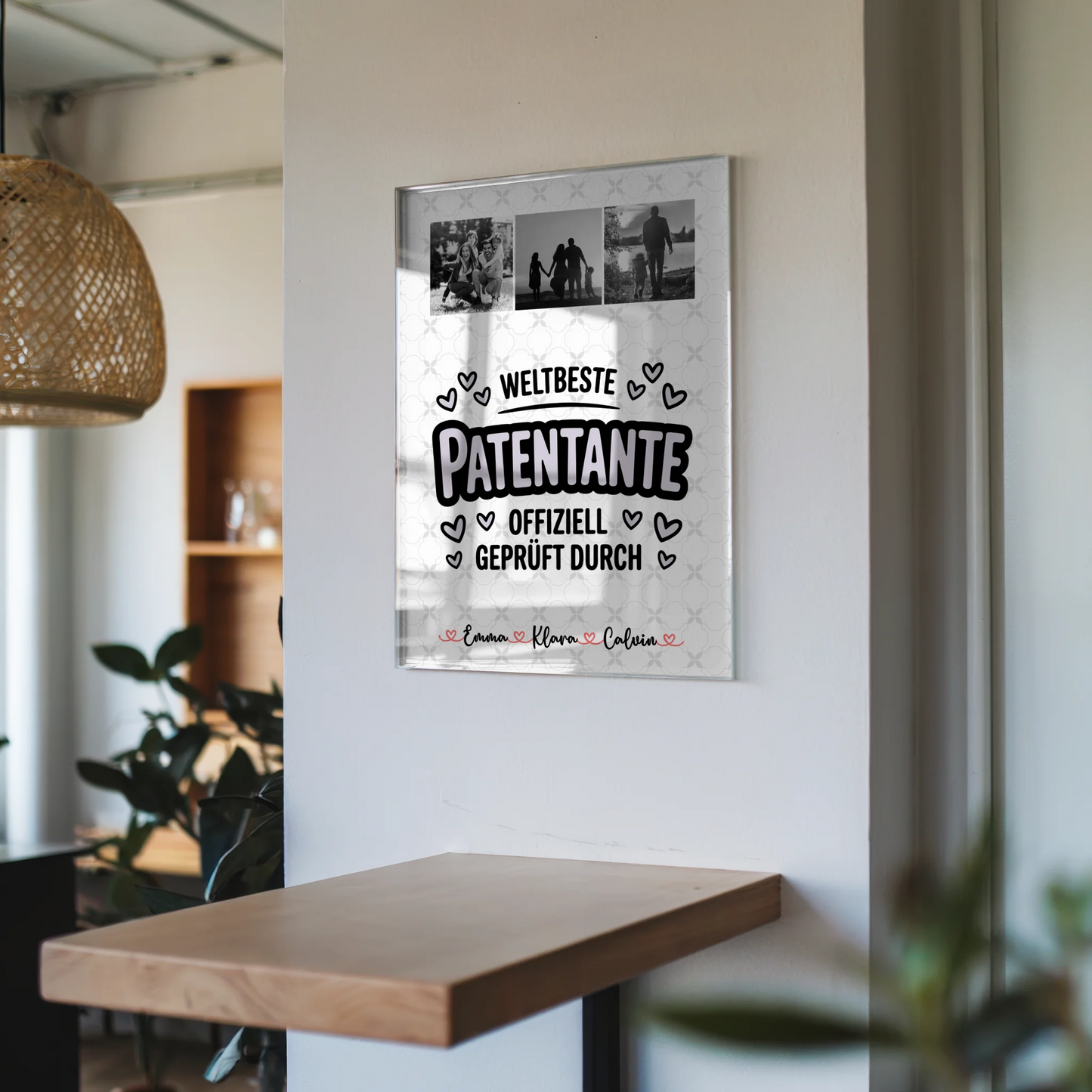 Personalisierte Geschenkideen mit Foto Mit Acrylglas für Patentante Weltbeste Patentante Offiziell Geprüft Durch 6