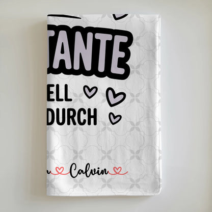Kuscheldecke Mit Namen Und Motiv Geschenk Fotocollage Patentante Weltbeste Patentante Offiziell Geprüft Durch 6