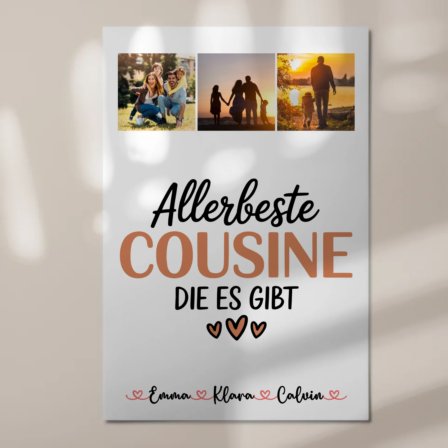 Fotoboard Poster Magnetisch Fotocollage Cousine Allerbeste Cousine Die Es Gibt Geschenk