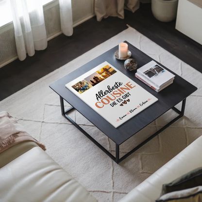 Fotoboard Poster Magnetisch Fotocollage Cousine Allerbeste Cousine Die Es Gibt Geschenk