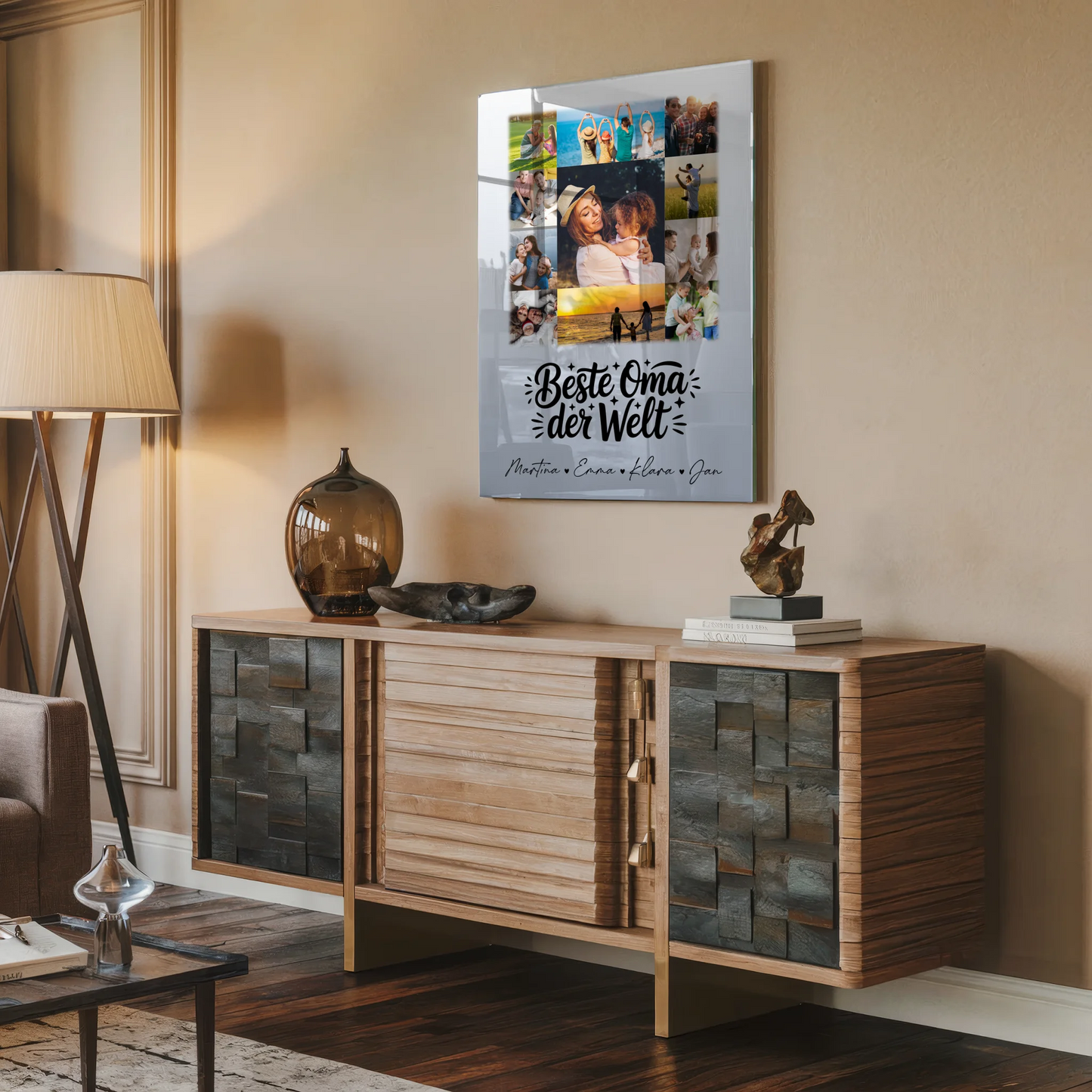 Personalisierte Wandbilder für Oma mit 11 Fotos Beste Oma der Welt