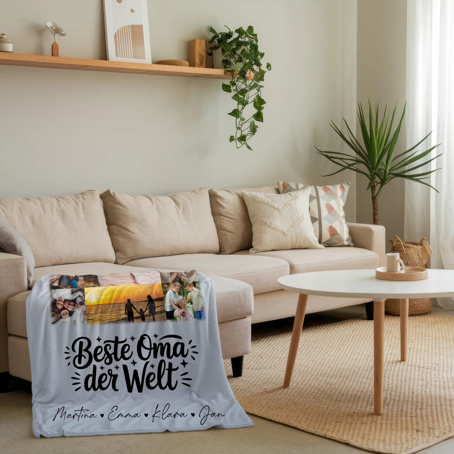Decke Mit Namen mit 11 Fotos für die Beste Oma Der Welt personalisiertes Geschenk 4
