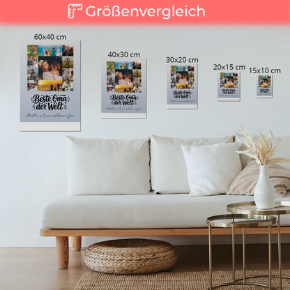 Personalisiertes Oma Plakat mit 11 Fotos Beste Oma Der Welt Geschenk 6