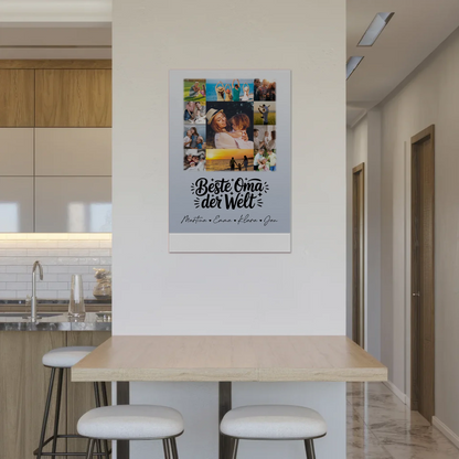 Personalisiertes Oma Plakat mit 11 Fotos Beste Oma Der Welt Geschenk 2