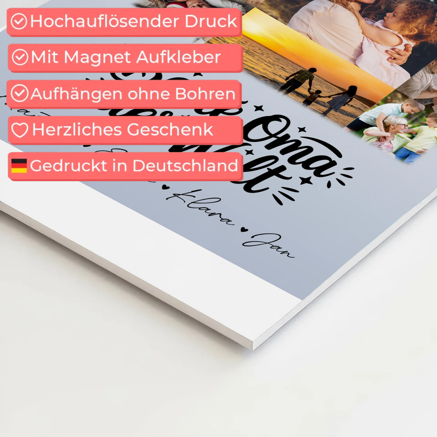 Personalisiertes Oma Plakat mit 11 Fotos Beste Oma Der Welt Geschenk 4