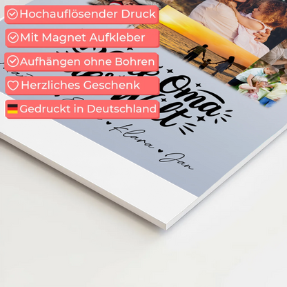 Personalisiertes Oma Plakat mit 11 Fotos Beste Oma Der Welt Geschenk 4