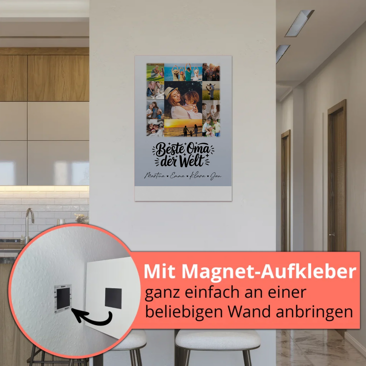 Personalisiertes Oma Plakat mit 11 Fotos Beste Oma Der Welt Geschenk
