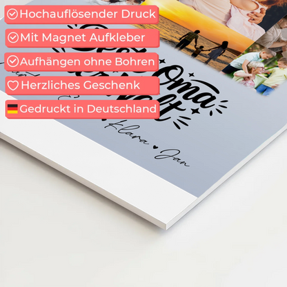 Personalisiertes Oma Plakat mit 11 Fotos Beste Oma Der Welt Geschenk