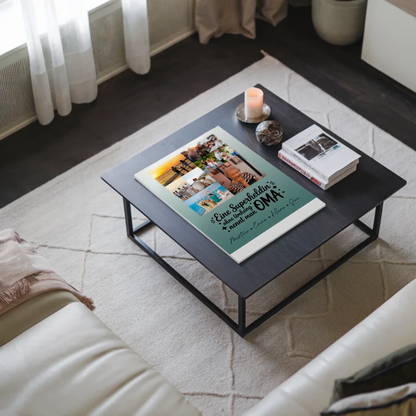 Personalisiertes Oma Plakat Fotoboard mit 9 Fotos Lehrerin echte Heldin Geschenk 3