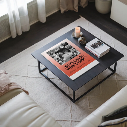 Personalisierte Oma Plakat Fotoboard mit 11 Fotos Schwarz-Weiß für alles Gute Gesundheit