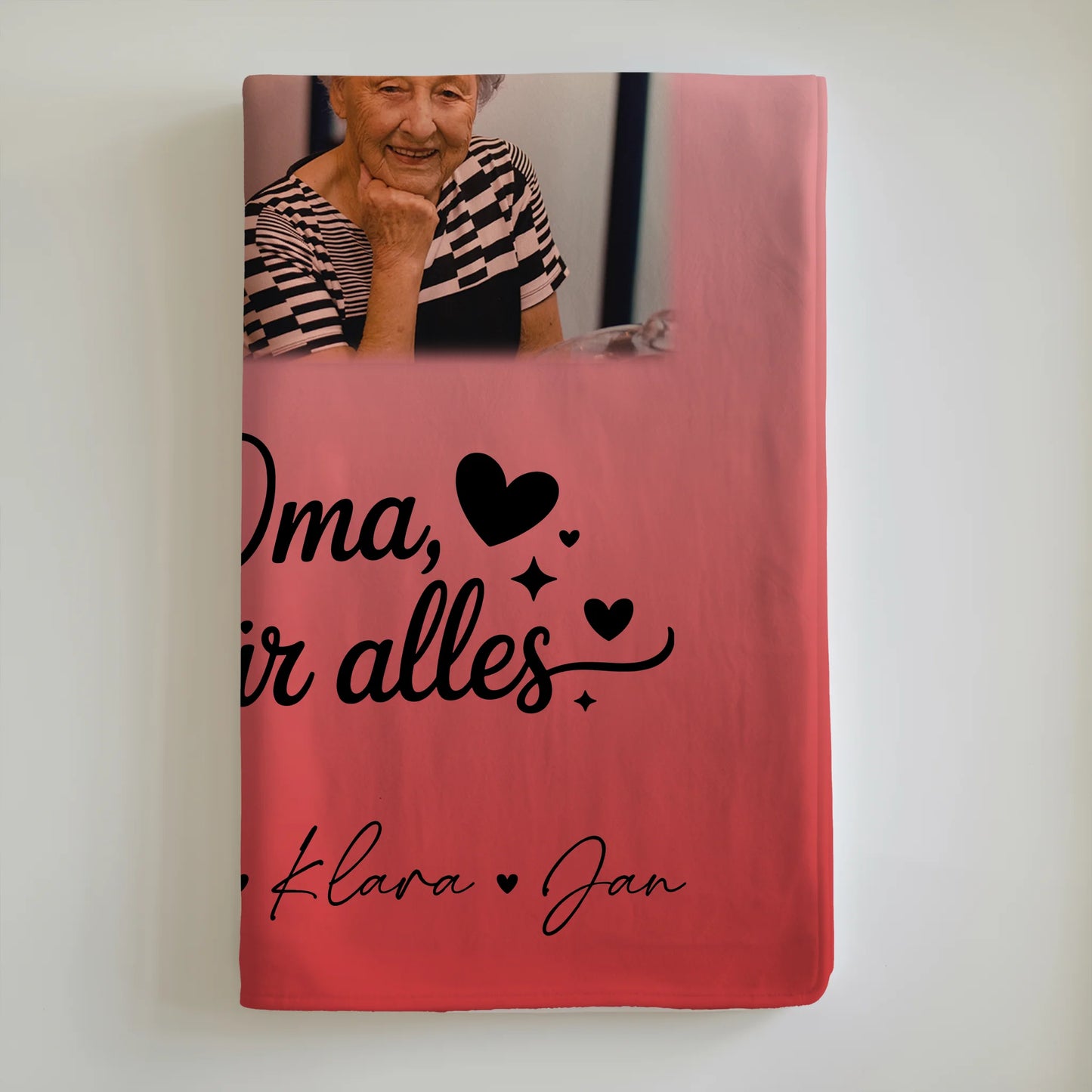 Personalisierte Decke Oma mit 9 Fotos Liebe Oma Danke für alles 6
