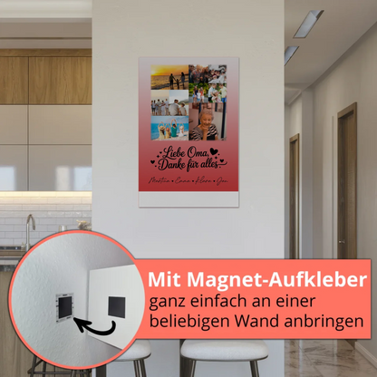 Oma Plakat mit 9 Fotos Liebe Oma Danke für alles personalisiertes Geschenk 5