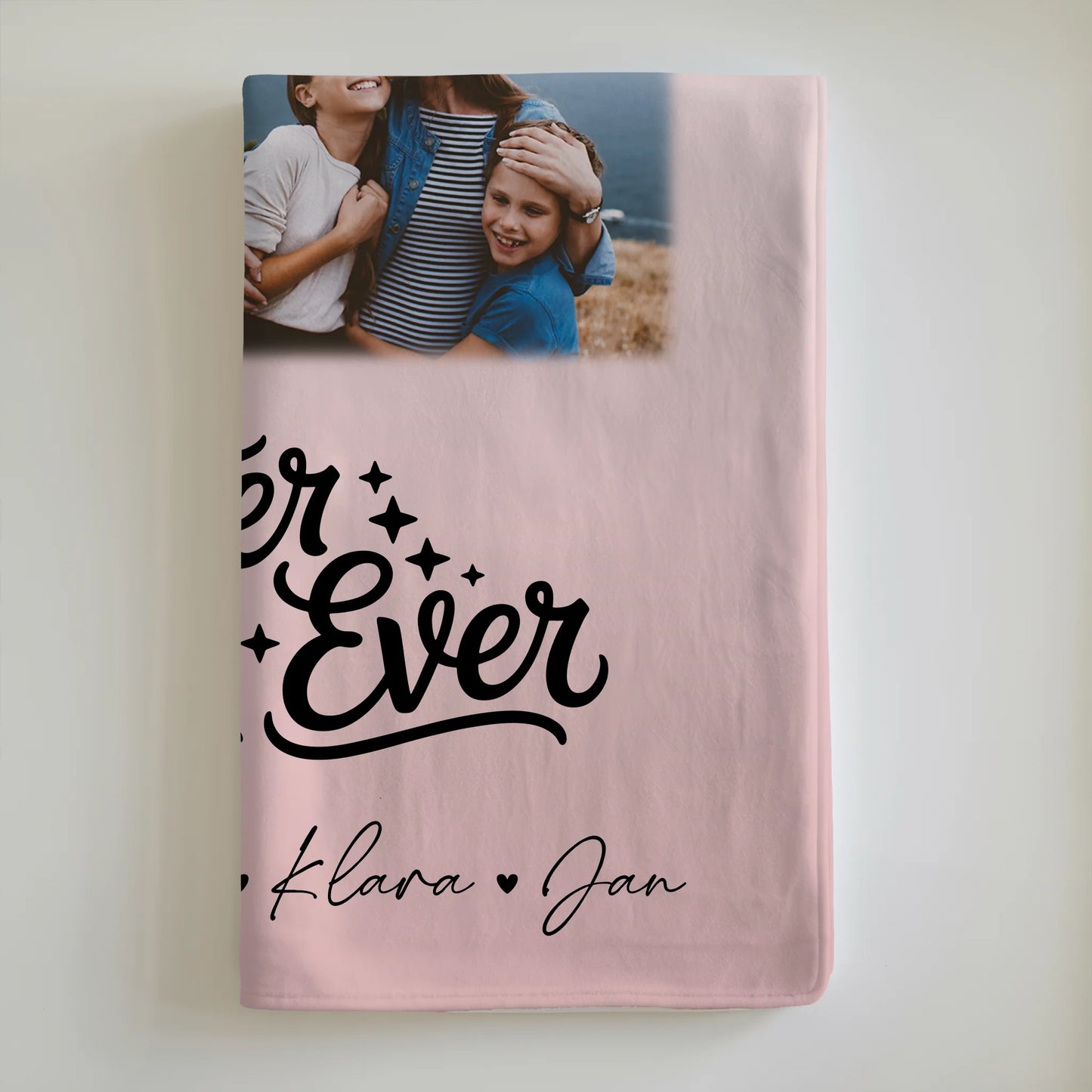 Personalisierte Namensdecke mit 3 Fotos & Herzkarte für den besten Bruder 6