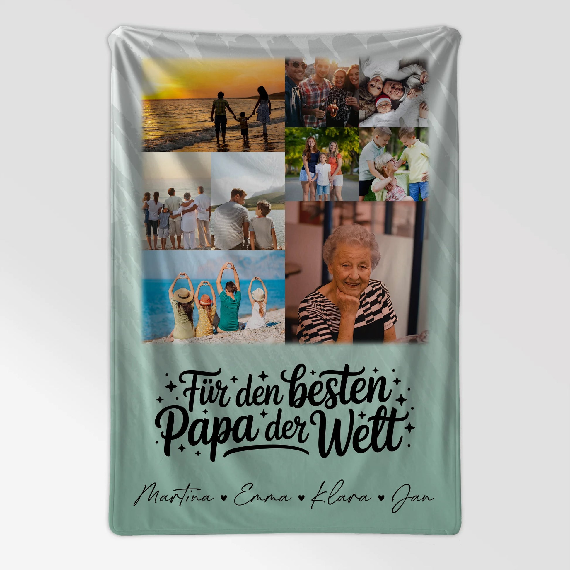 Decke Mit Namen 9 Fotos Für den besten Papa der Welt personalisiertes Geschenk 7