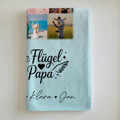 Kuscheldecke Mit Namen Und Motiv 10 Fotos Und Karte In Der Mitte Bruder Ist Ein Engel 6