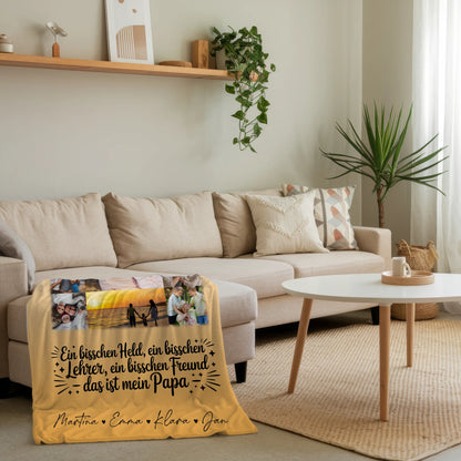 Personalisierte Decke Mit Namen mit 11 Fotos für Held Beschützer Freund Mein Bruder 4