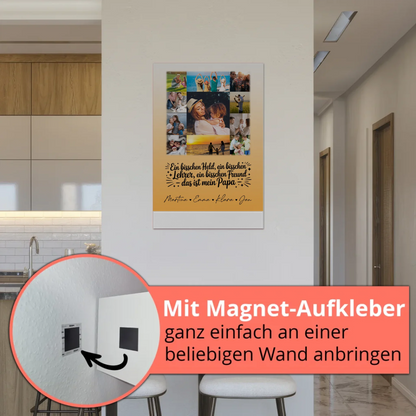 Magnetposter Fotoboard mit 11 Fotos Held Beschützer Freund mein Bruder personalisiertes Geschenk 5