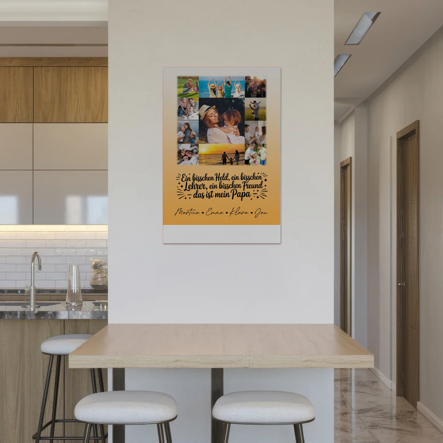 Magnetposter Fotoboard mit 11 Fotos Held Beschützer Freund mein Bruder personalisiertes Geschenk 2