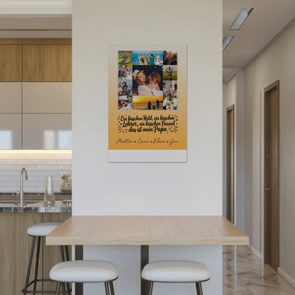 Magnetposter Fotoboard mit 11 Fotos Held Beschützer Freund mein Bruder personalisiertes Geschenk 2