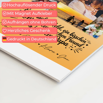 Magnetposter Fotoboard mit 11 Fotos Held Beschützer Freund mein Bruder personalisiertes Geschenk 4