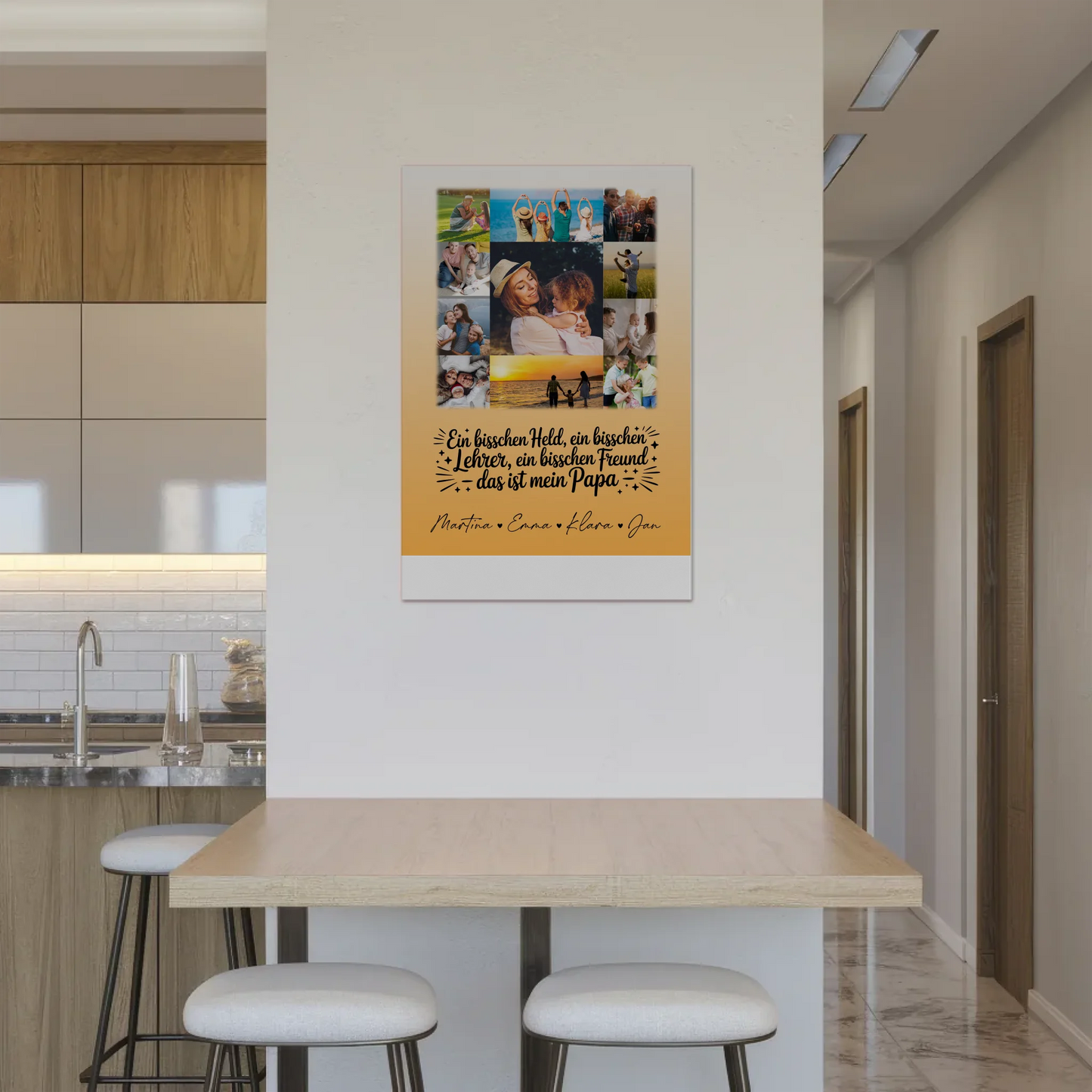 Magnetposter Fotoboard mit 11 Fotos Held Beschützer Freund mein Bruder personalisiertes Geschenk