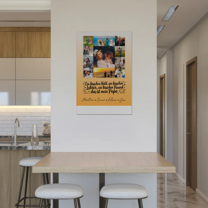 Magnetposter Fotoboard mit 11 Fotos Held Beschützer Freund mein Bruder personalisiertes Geschenk