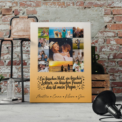 Personalisierte Leinwand mit 11 Fotos – Geschenk für Held, Beschützer, Freund & Bruder 4