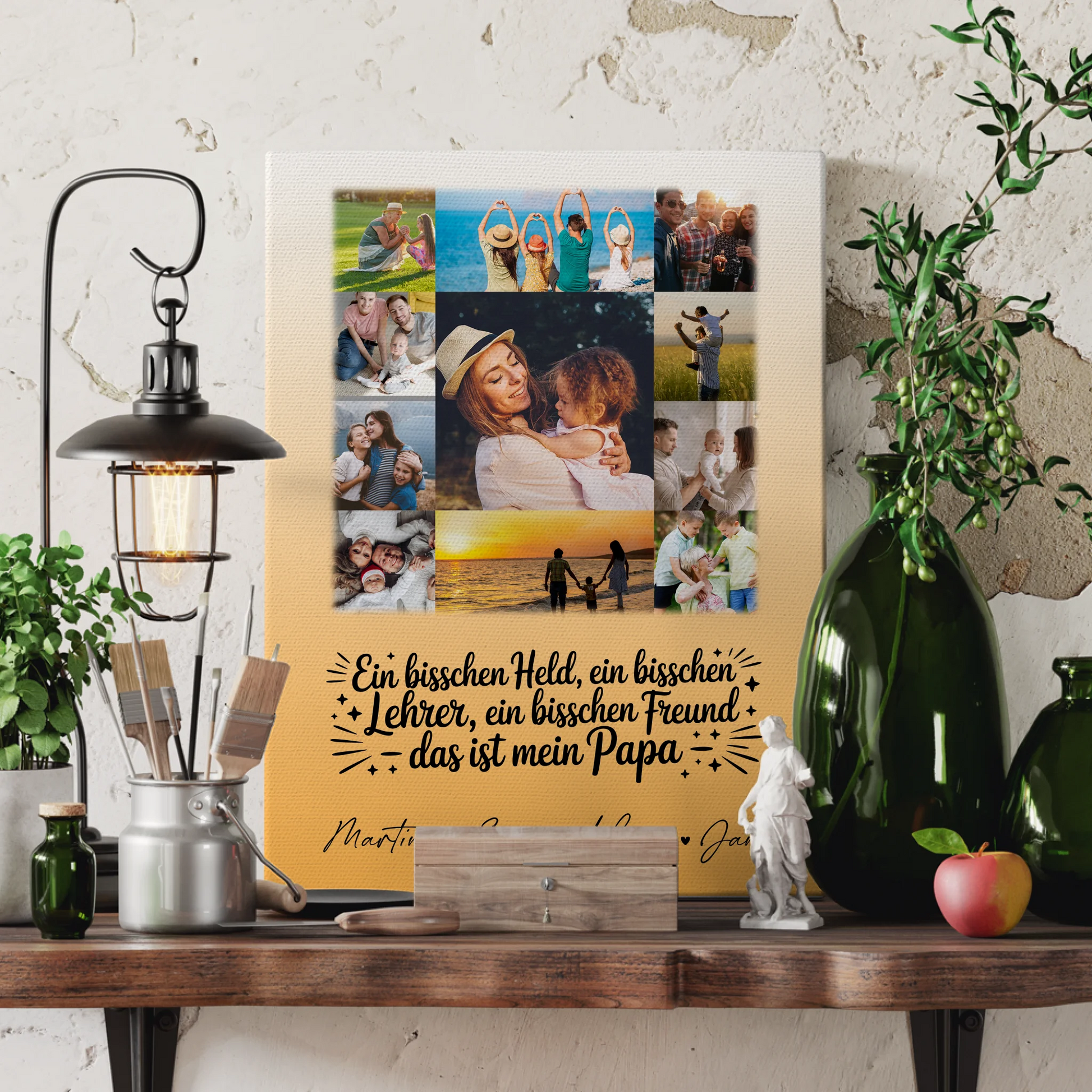 Personalisierte Leinwand mit 11 Fotos – Geschenk für Held, Beschützer, Freund & Bruder 3