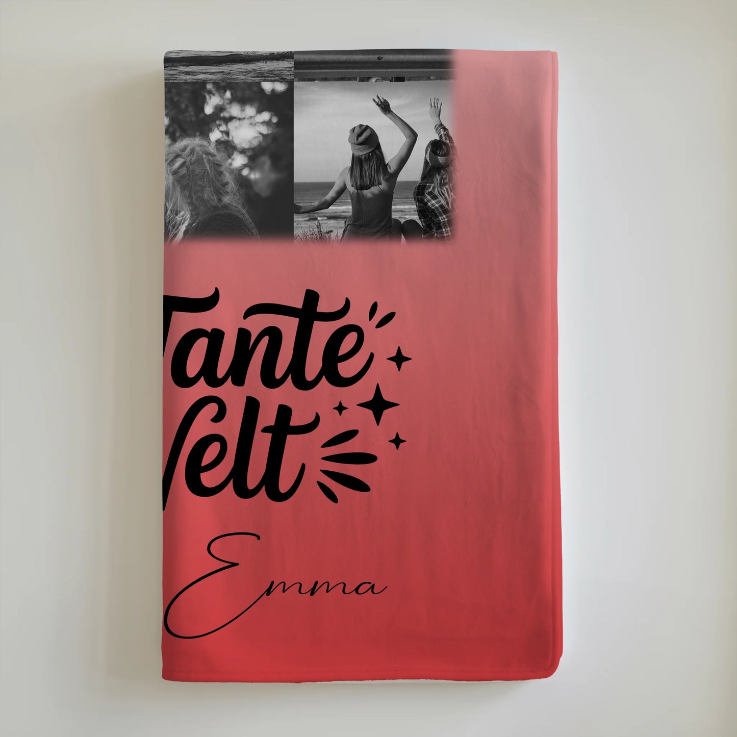 Personalisierte Kuscheldecke mit Namen & Fotos – Beste Tante Geschenk 6