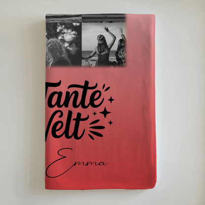 Personalisierte Kuscheldecke mit Namen & Fotos – Beste Tante Geschenk 6