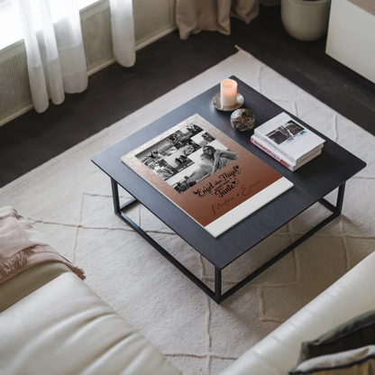 Personalisierte Fotoboard Magnet Poster mit 9 Fotos Bruder ist ein Engel Schwarz-Weiß Geschenk